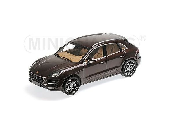 Minichamps PM110062500 PORSCHE MACAN TURBO 2013 BROWN METALLIC 1:18 Modellino