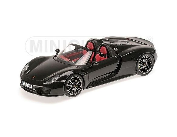 Minichamps PM110062431 PORSCHE 918 SPYDER 2013 BLACK METALLIC 1:18 Modellino