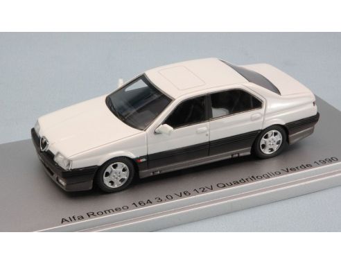 Kess Model KS43000206 ALFA ROMEO 164 3.0 V6 12V QUADRIF.VERDE 1990 WHITE ED.LIM.PCS 250 1:43 Modellino