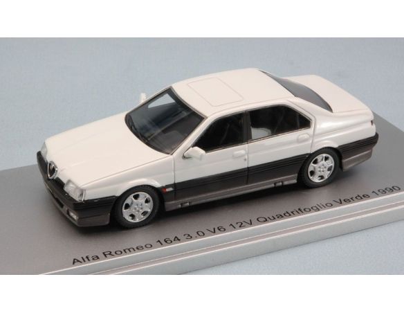 Kess Model KS43000206 ALFA ROMEO 164 3.0 V6 12V QUADRIF.VERDE 1990 WHITE ED.LIM.PCS 250 1:43 Modellino