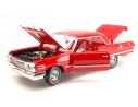 Welly WE9865R CHEVROLET IMPALA 1963 ROSSA 1:18 Modellino