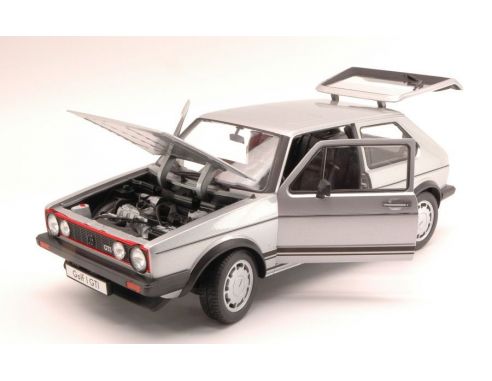 Welly WE8039S VW GOLF I GTI 1976 SILVER 1:18 Modellino