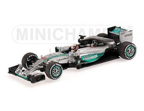 Minichamps PM417150044 MERCEDES L.HAMILTON 2015 N.44 2nd MALAYSIAN GP 1:43 Modellino