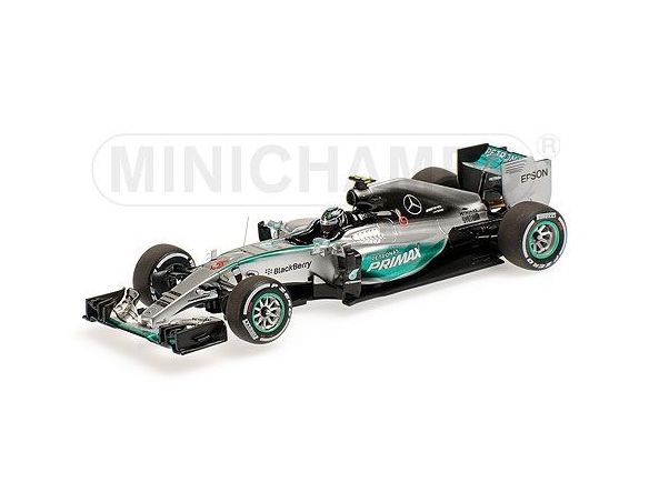 Minichamps PM417150006 MERCEDES N.ROSBERG 2015 N.6 3rd MALAYSIAN GP 1:43 Modellino