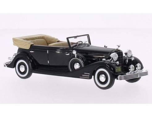 Neo Scale Models NEO45769 CADILLAC FLEETWOOD ALLWEATHER PHAETON OPEN 1933 BLACK 1:43 Modellino