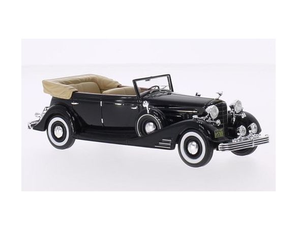 Neo Scale Models NEO45769 CADILLAC FLEETWOOD ALLWEATHER PHAETON OPEN 1933 BLACK 1:43 Modellino