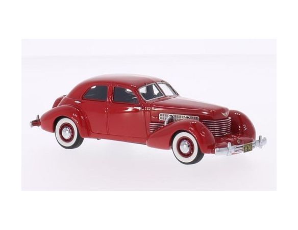Neo Scale Models NEO45740 CORD 812 SUPERCHARGED SEDAN 1937 RED 1:43 Modellino