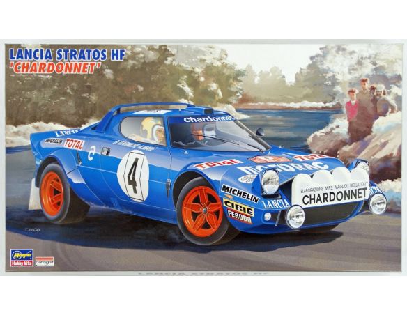 Hasegawa HG20217 LANCIA STRATOS N.4 WINNER MONTE CARLO 1979 B.DARNICHE-A.MAHE' KIT 1:24 Modellino