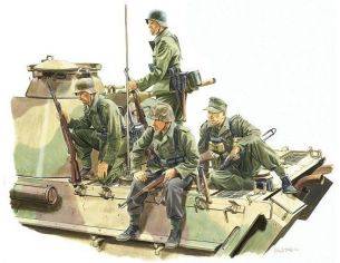 Dragon D6156 PANZER RIDERS (LORRAINE 1944) KIT 1:35 Modellino