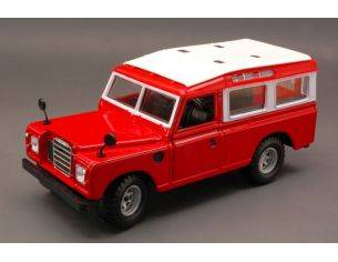 BBURAGO BU22063R LAND ROVER 110 1983 RED W/WHITE ROOF 1:24 Modellino