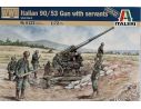 Italeri IT6122 ITALIAN 90/53 GUN C/FIG.KIT 1:72 Modellino