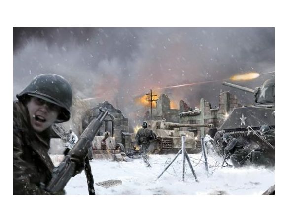 Italeri IT6113 BASTOGNE DECEMBER 1944 DIORAMA SET KIT 1:72 Modellino