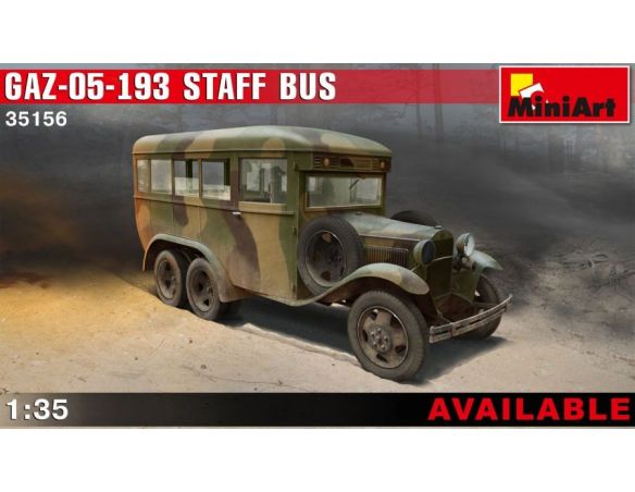 Miniart MIN35156 GAZ 05 193 STAFF BUS KIT 1:35 Modellino