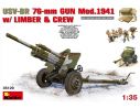 Miniart MIN35129 USV-BR 76mm GUN MOD.1941 KIT 1:35 Modellino