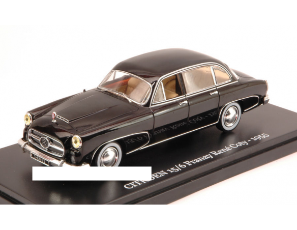 Norev NV153132 CITROEN 15/6 FRANAY RENE' COTY 1955 BLACK 1:43 Modellino