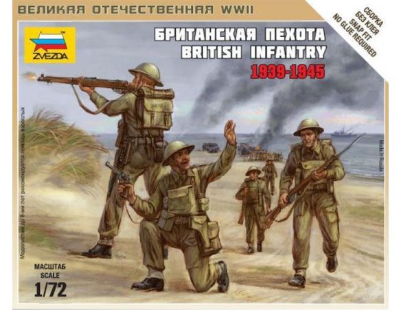 Zvezda Z6166 BRITISH INFANTRY 1939-1942  KIT 1:72 Modellino