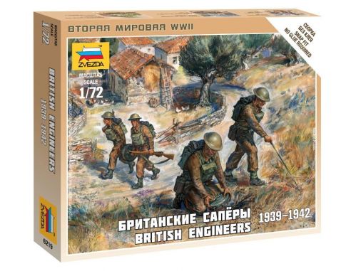 Zvezda Z6219 BRITISH ENGINEERS KIT 1:72 Modellino
