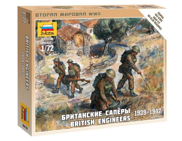 Zvezda Z6219 BRITISH ENGINEERS KIT 1:72 Modellino