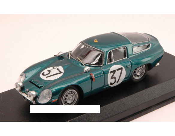 Best Model BT9596 ALFA ROMEO TZ1 N.37 LE MANS TEST 1964 BUSSINELLO-BISCALDI 1:43 Modellino