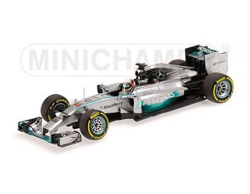 Minichamps PM410140444 MERCEDES W05 L.HAMILTON 2014 N.44 WINNER ABU DHABI GP 1:43 Modellino