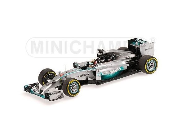 Minichamps PM410140444 MERCEDES W05 L.HAMILTON 2014 N.44 WINNER ABU DHABI GP 1:43 Modellino