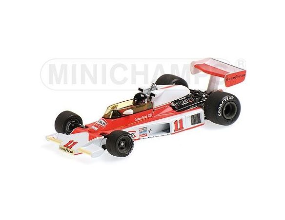 Minichamps PM436760011 MC LAREN FORD M23 J.HUNT 1976 N.11 WORLD CHAMPION 1:43 Modellino
