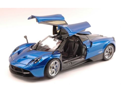 Welly WE0500BL PAGANI HUAYRA 2012 METALLIC BLUE/CARBON GT EDITION 1:18 Modellino