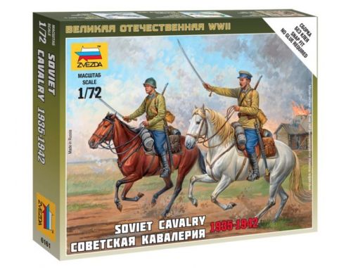 Zvezda Z6161 SOVIET CAVALRY WWII  KIT 1:72 Modellino