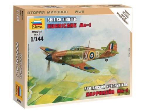 Zvezda Z6173 BRITISH FIGHTER HURRICANE MK-1 KIT 1:72 Modellino
