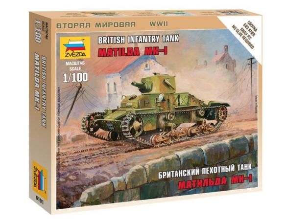 Zvezda Z6191 BR.LIGHT TANK MATILDA  KIT 1:72 Modellino