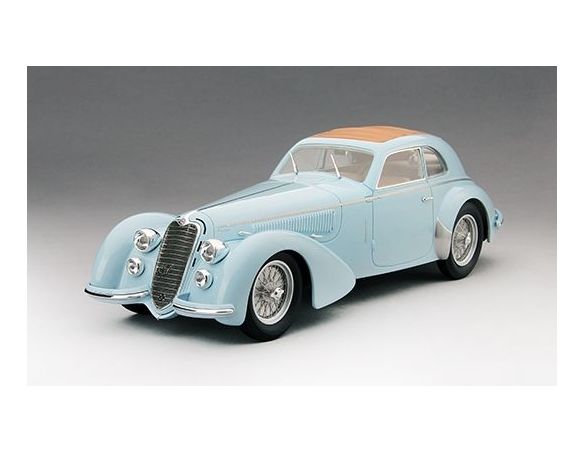 True Scale Miniatures TSMCE151805 ALFA ROMEO 8C 2900B LUNGO TOURING 1938 LIGHT BLUE 1:18 Modellino