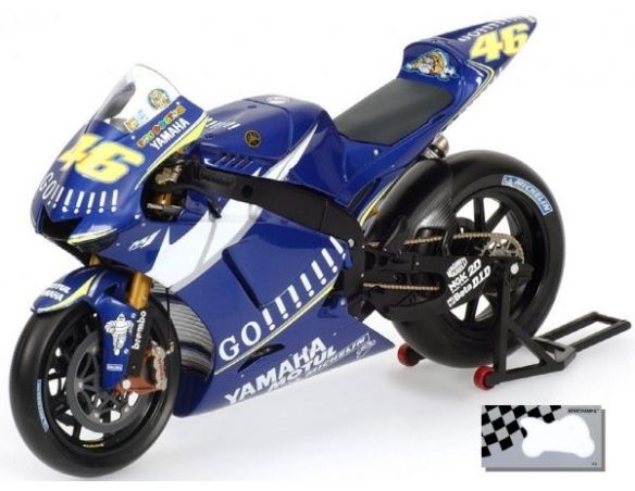 MINICHAMPS 123053046 YAMAHA YZR-M1 VALENTINO ROSSI WORLD CHAMPION MOTOGP 2005 Modellino