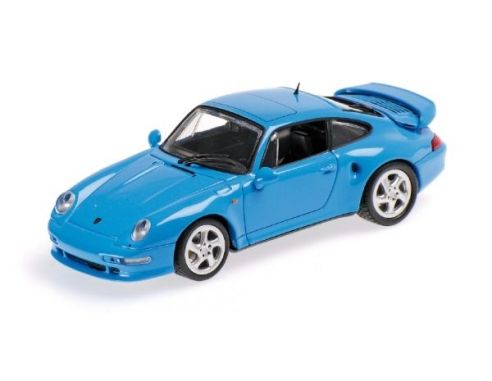 MINICHAMPS 436069270 PORSCHE 911 TURBO S 993 JUBILAUMSMODELL 1998 BLUE Modellino