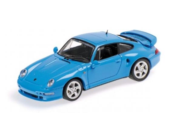 MINICHAMPS 436069270 PORSCHE 911 TURBO S 993 JUBILAUMSMODELL 1998 BLUE Modellino