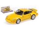 MINICHAMPS 436069170 PORSCHE 911 TURBO S 3.3 964 LEICHTBAU 1992 YELLOW 25 YEARS PORSCHE EXCLUSIVE Modellino