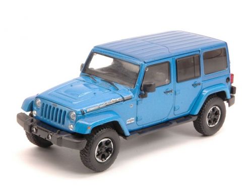 Greenlight GREEN86064 JEEP WRANGLER UNLIMITED POLAR EDITION 2014 BLUE 1:43 Modellino