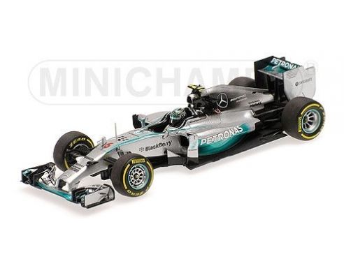 Minichamps PM410140406 MERCEDES F1 W05 N.ROSBERG 2014 N.6 14th ABU DHABI GP 1:43 Modellino