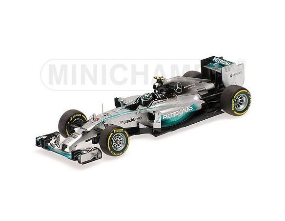 Minichamps PM410140406 MERCEDES F1 W05 N.ROSBERG 2014 N.6 14th ABU DHABI GP 1:43 Modellino