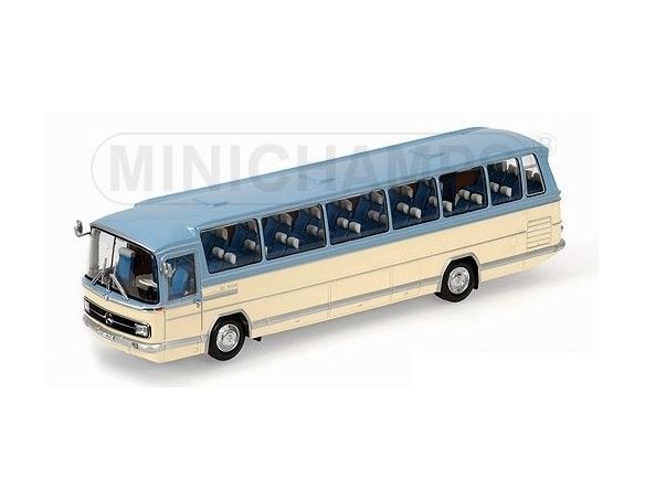 Minichamps PM439035181 MERCEDES O 302 BUS 1965 LIGHT BLUE/CREAM 1:43 Modellino
