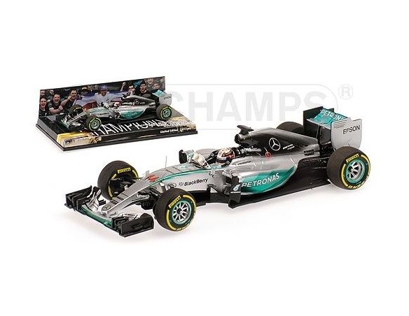 Minichamps PM417150444 MERCEDES L.HAMILTON 2015 N.44 WINNER USA GP 1:43 Modellino