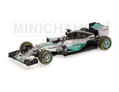 Minichamps PM417150144 MERCEDES L.HAMILTON 2015 N.44 3rd MONACO GP WORLD CHAMPION 1:43 Modellino