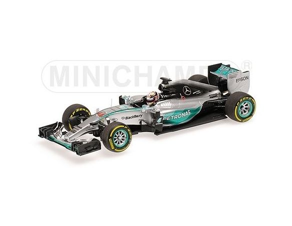 Minichamps PM417150144 MERCEDES L.HAMILTON 2015 N.44 3rd MONACO GP WORLD CHAMPION 1:43 Modellino