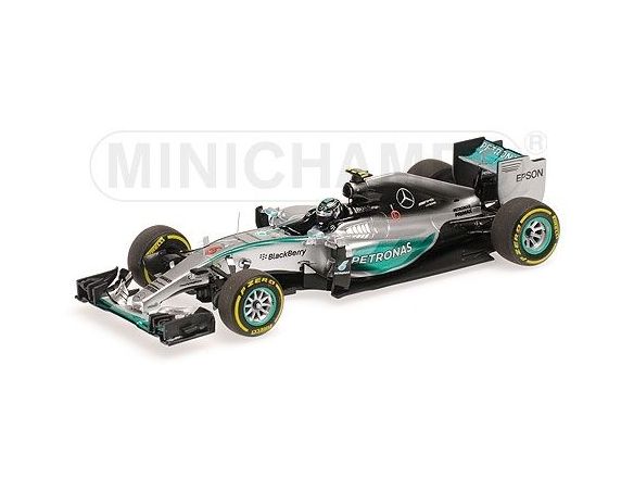 Minichamps PM417150106 MERCEDES W06 N.ROSBERG 2015 N.6 WINNER MONACO GP 1:43 Modellino