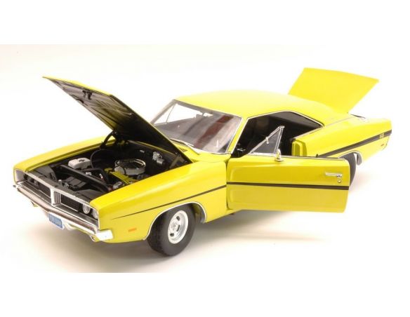 Auto World AWSS101 DODGE CHARGER R/T 1969 ZOZZA MARY PAZZO LARRY 1:18 Modellino