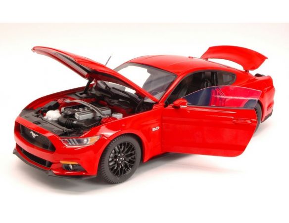 Auto World AW221 MUSTANG GT 2015 RED 1:18 Modellino