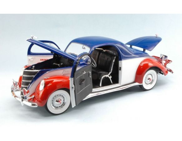 Auto World AW205 LINCOLN ZEPHYR COUPE' 1937 PEPSI COLA 1:18 Modellino