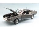Auto World AMM1060 SHELBY MUSTANG GT-350 1967 MOUSE-GREY W/WHITE STRIPES 1:18 Modellino