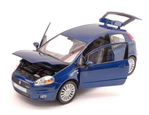 Cararama Motorama CA9297BL FIAT GRANDE PUNTO 2006 BLUE 1:24 Modellino
