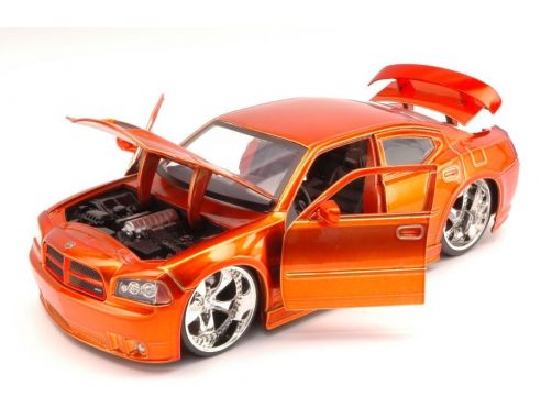 Jada JADA90796OR DODGE CHARGER SRT8 2006 ORANGE METALLIC 1:24 Modellino