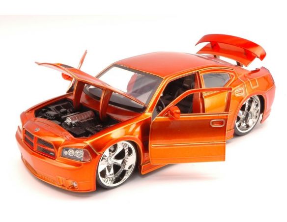 Jada JADA90796OR DODGE CHARGER SRT8 2006 ORANGE METALLIC 1:24 Modellino
